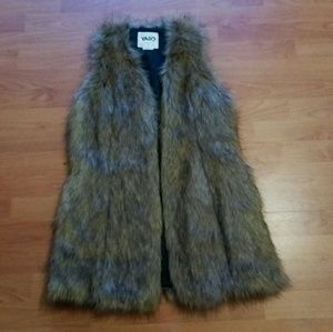 Faux fur vest